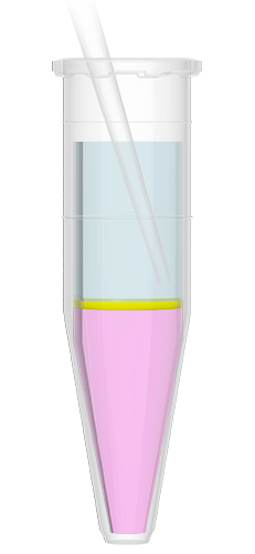 column tube with liquid inside