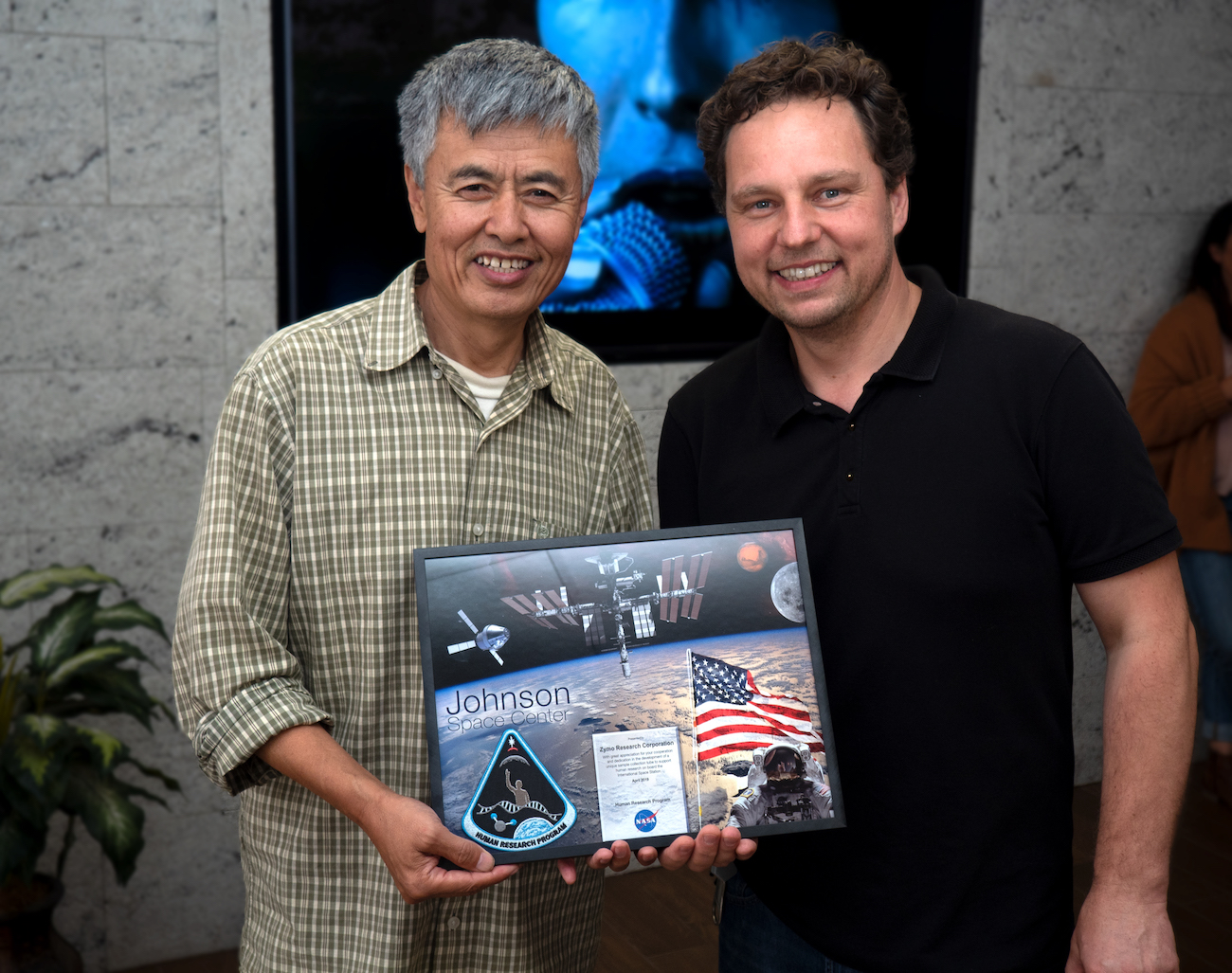 Thank you plaque from Nasa