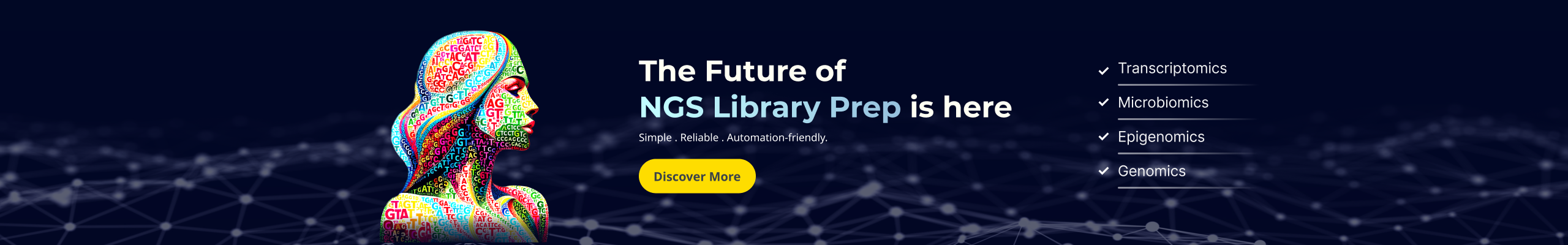 Banner for Zymo Research's NGS Library Prep