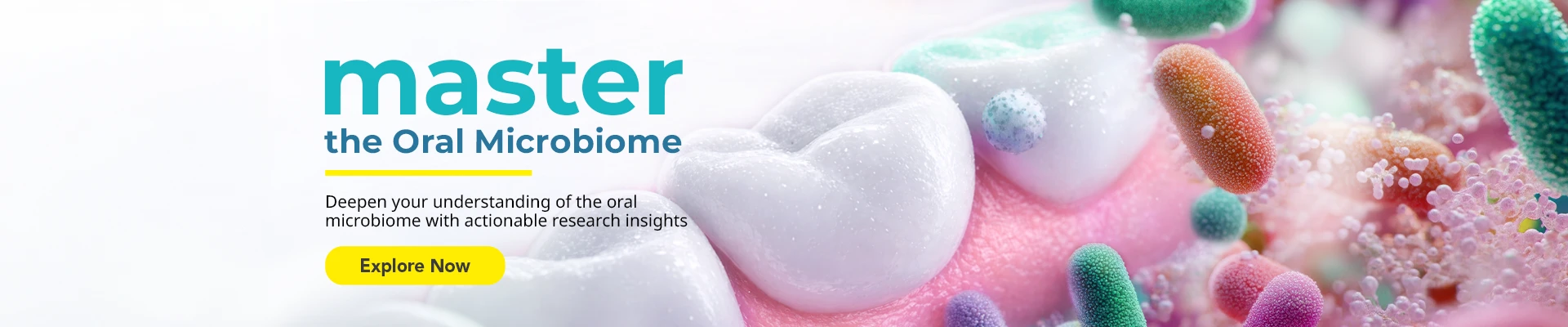 Banner for Zymo Research's Oral Microbiome Learning Center