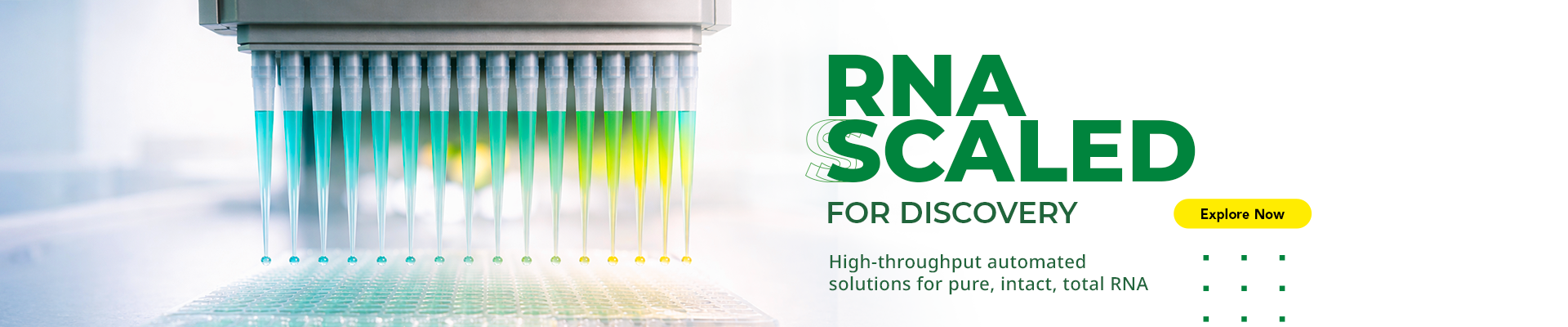 Banner for Zymo Research's RNA Automation Campaign