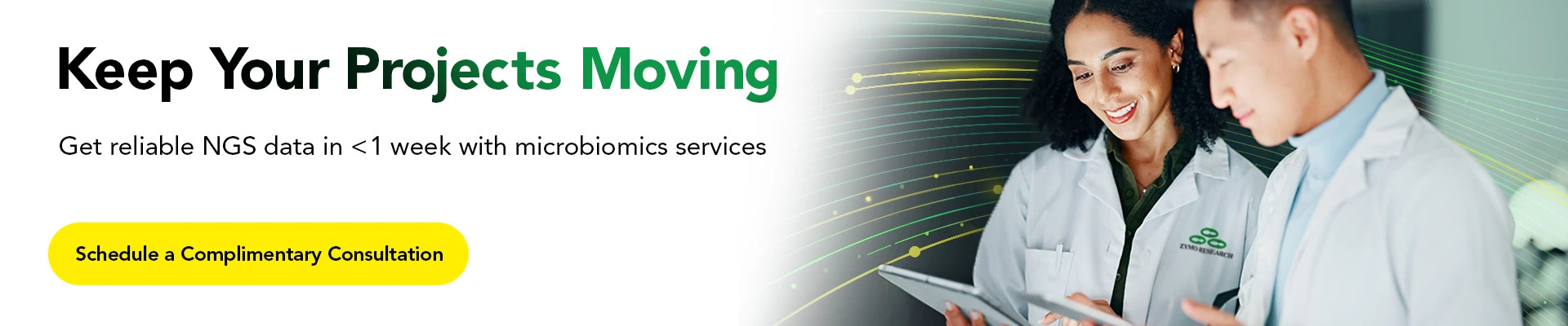 Image of a Scientist viewing a report on a computer.