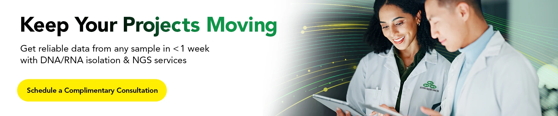 Image of a Scientist viewing a report on a computer.