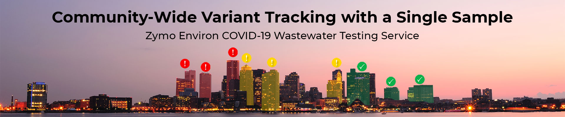 home page carousel banner for the Zymo Environ COVID-19 Wastewater Testing Service