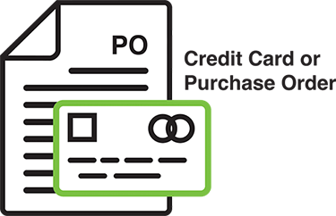 Credit card or purchase order