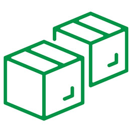 Symbol of two boxes