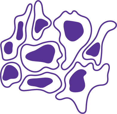 Clipart image of cancer cells