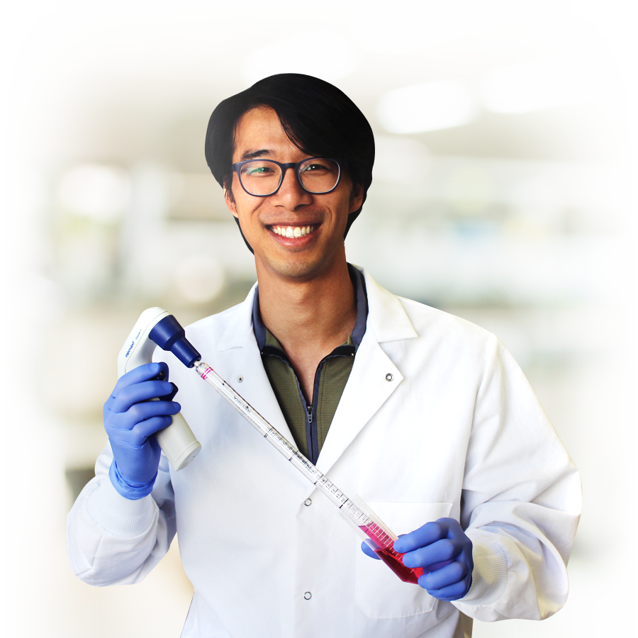 scientist with lab coat
